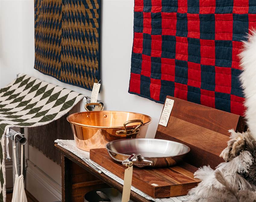 step inside homewares shop and quilting studio, heirloom quality supplies