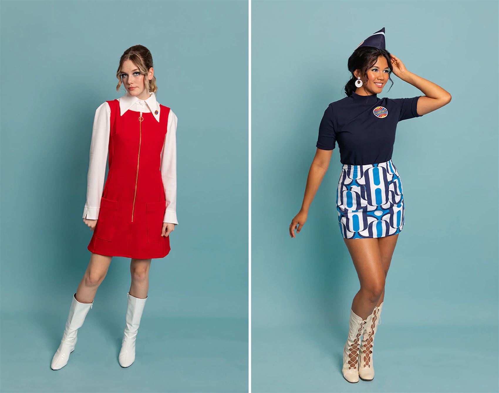 closet mod's duds are inspired by retro air travel looks