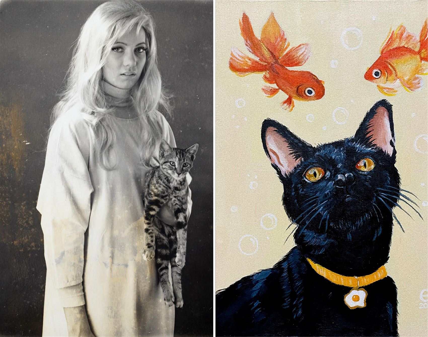 nab some cat art for a good cause at fang & fur’s auction