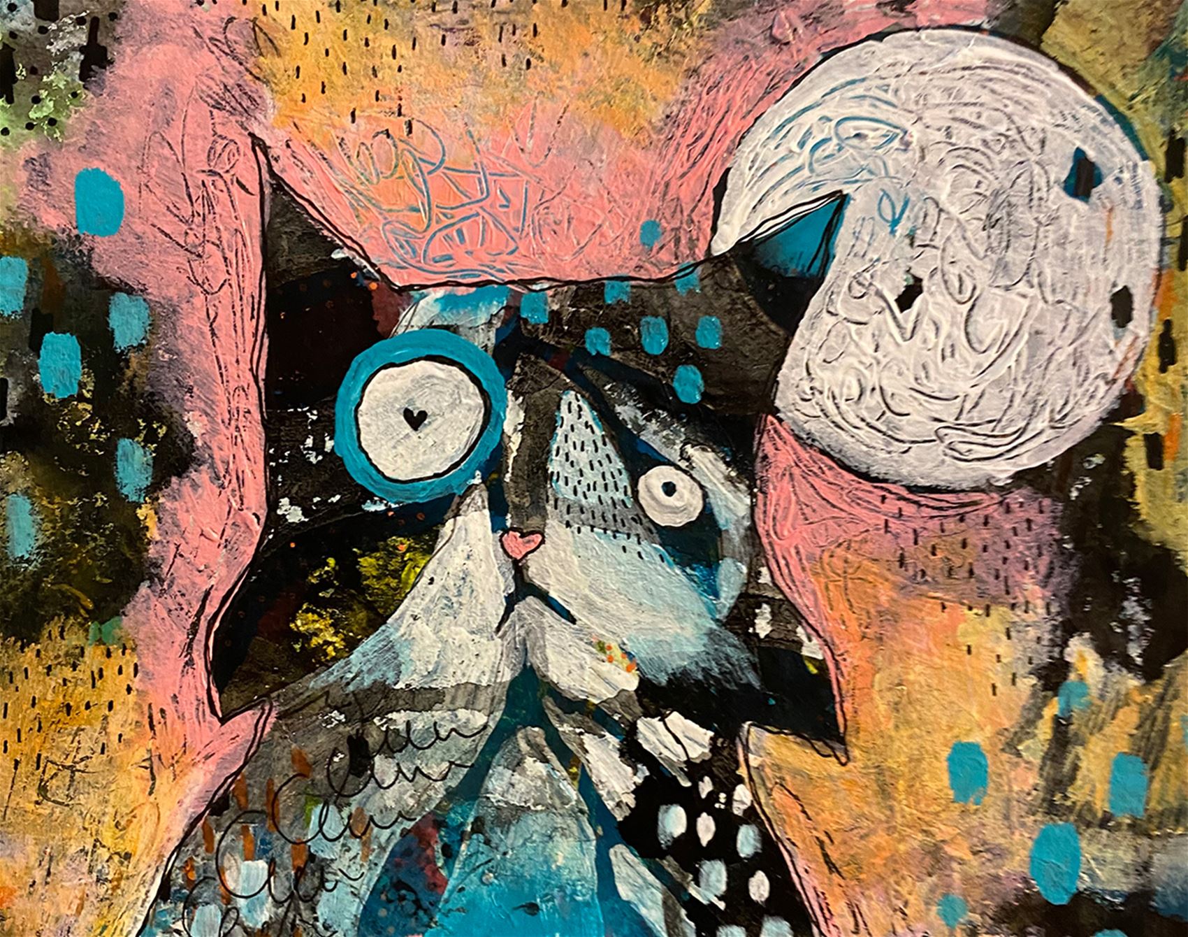 nab some cat art for a good cause at fang & fur’s auction