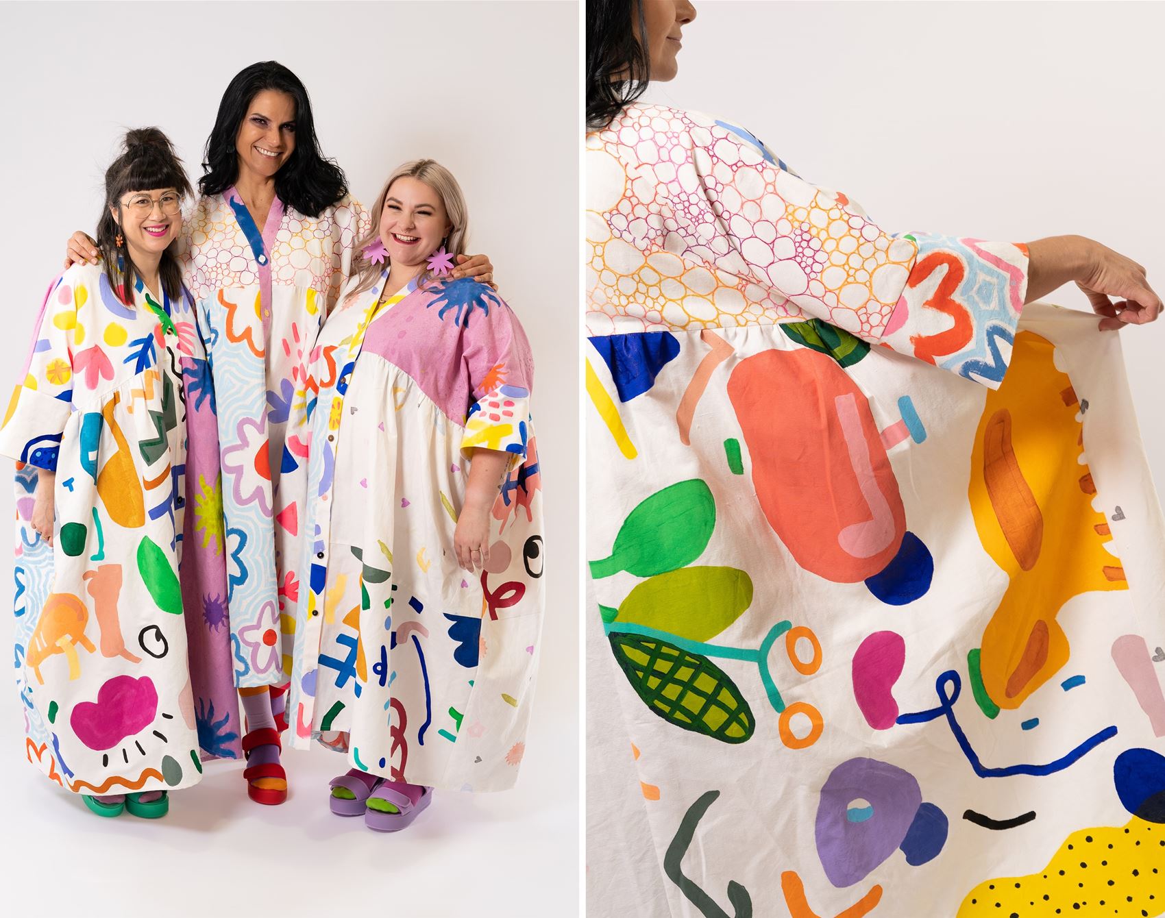 sue-ching lascelles is auctioning off artist-painted dresses for a good cause