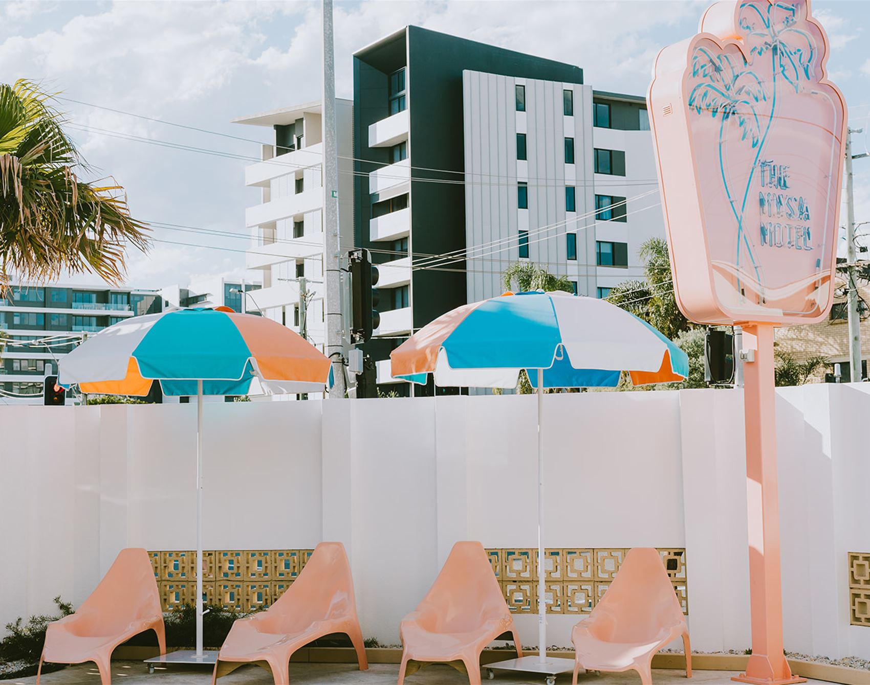 pastel palm springs-inspired paradise and art on the gold coast