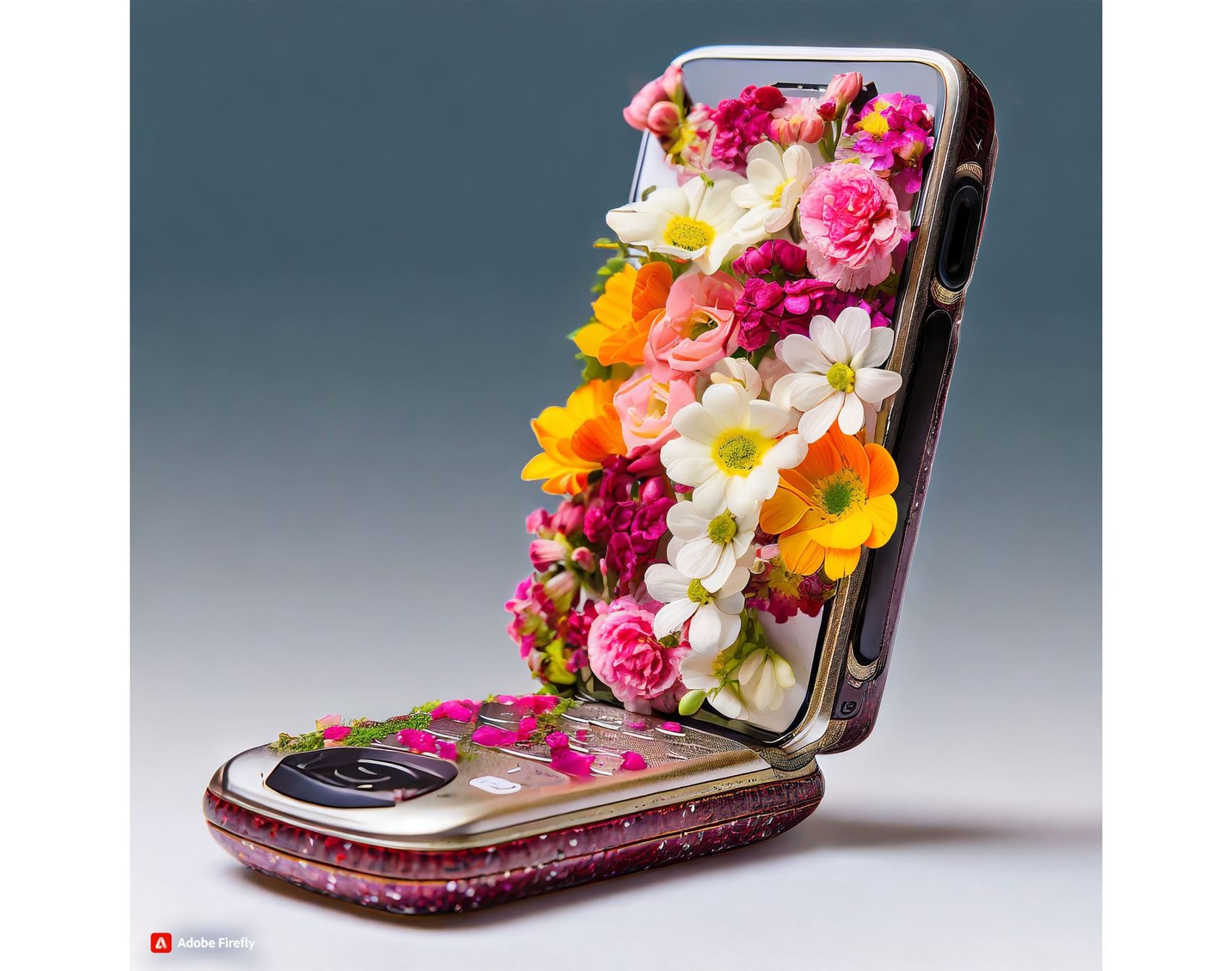 scribble club gallery: flower power with adobe firefly