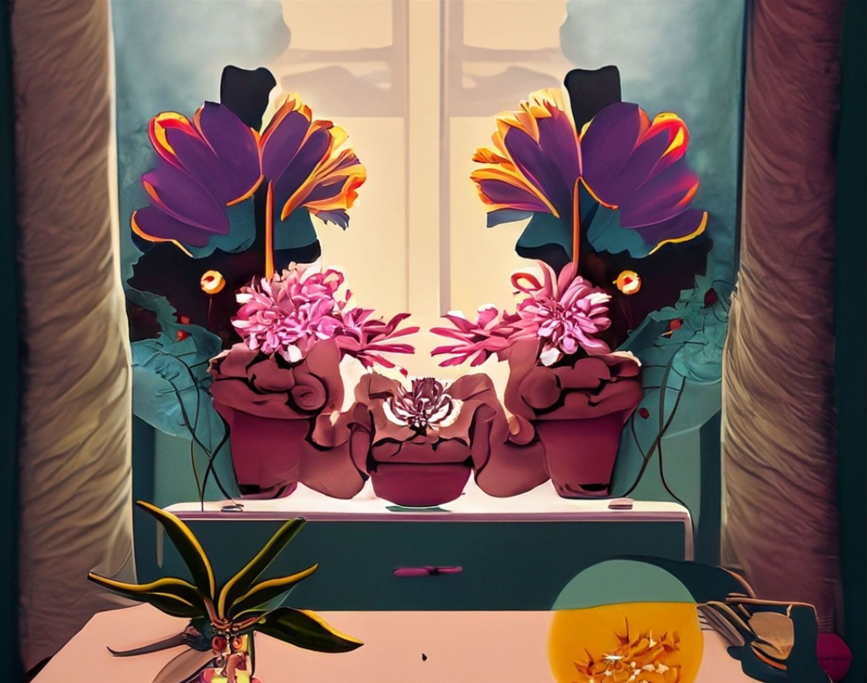 scribble club gallery: flower power with adobe firefly