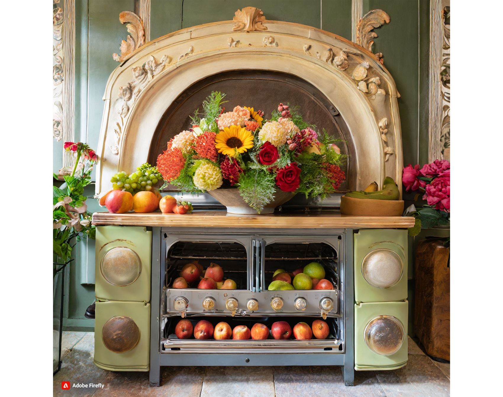 scribble club gallery: flower power with adobe firefly