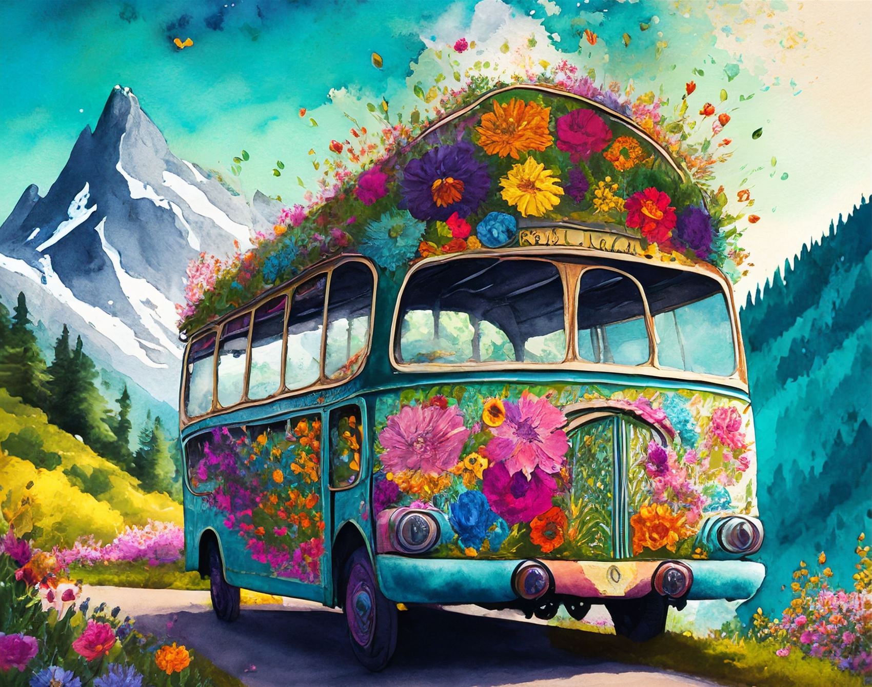 scribble club gallery: flower power with adobe firefly