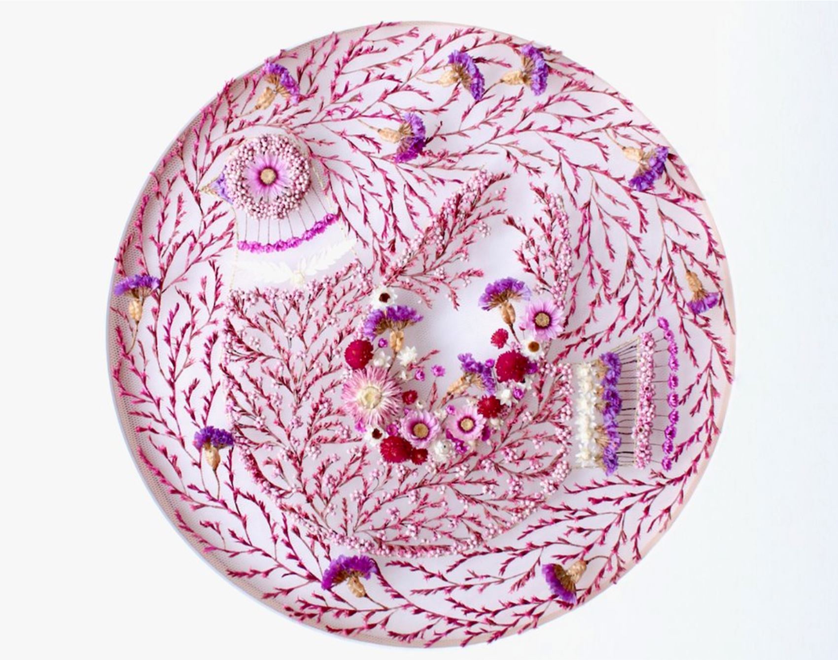 olga prinku uses real flowers to craft her fab embroideries
