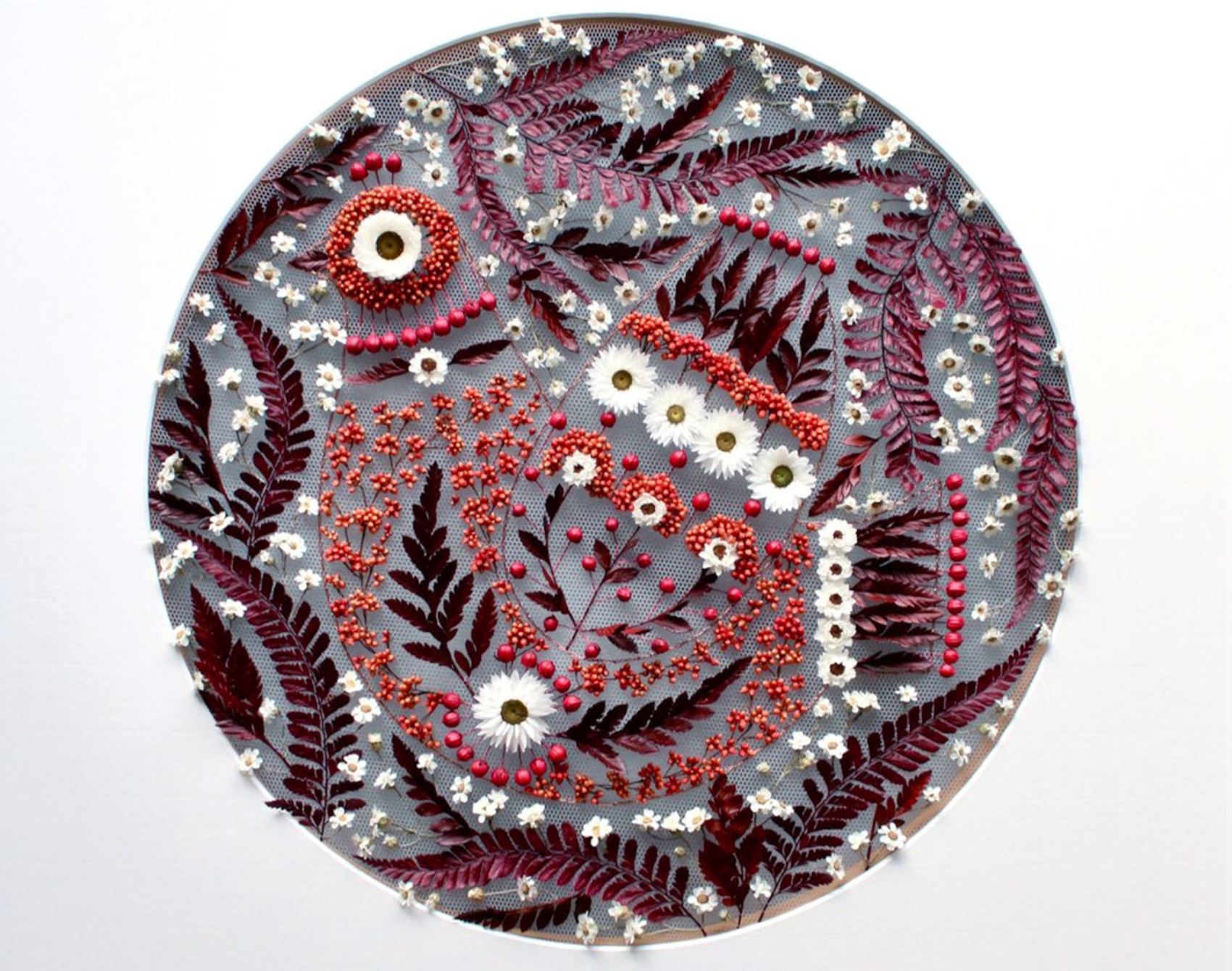 olga prinku uses real flowers to craft her fab embroideries