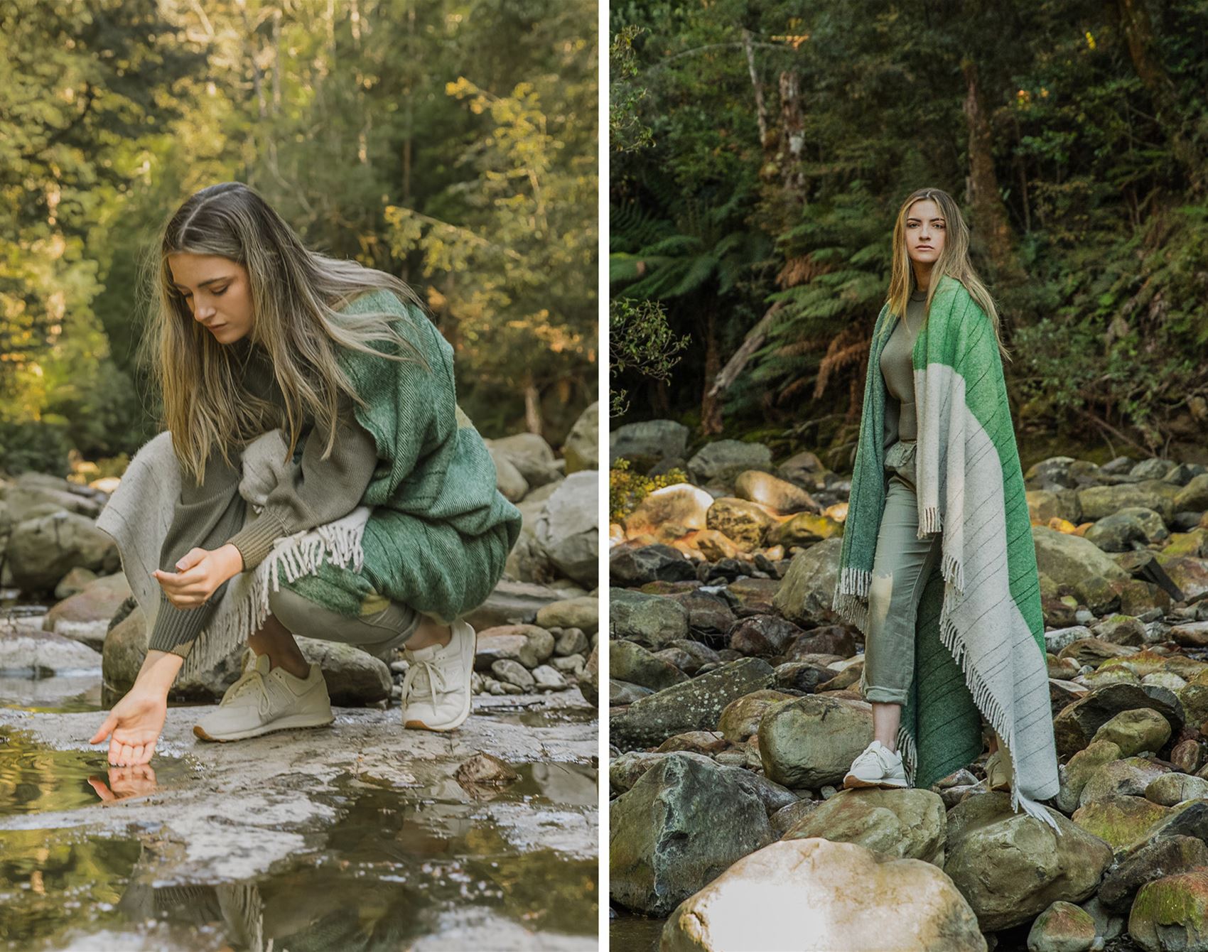 these recycled wool blankets are an ode to the tasmanian wilderness