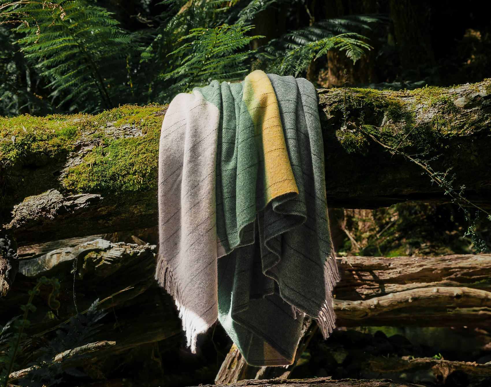these recycled wool blankets are an ode to the tasmanian wilderness