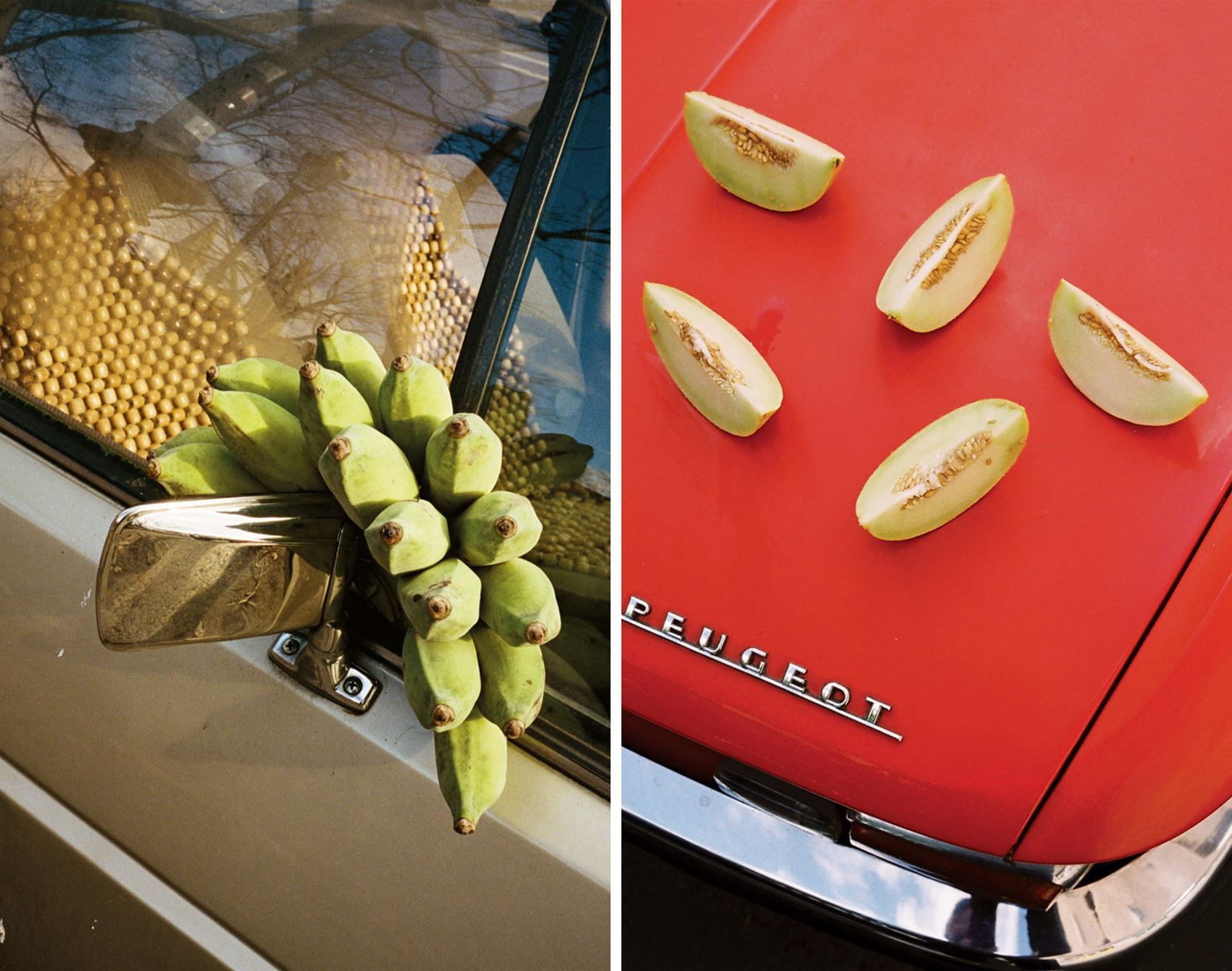 this berlin shutterbug snaps fruit and veggies on cars