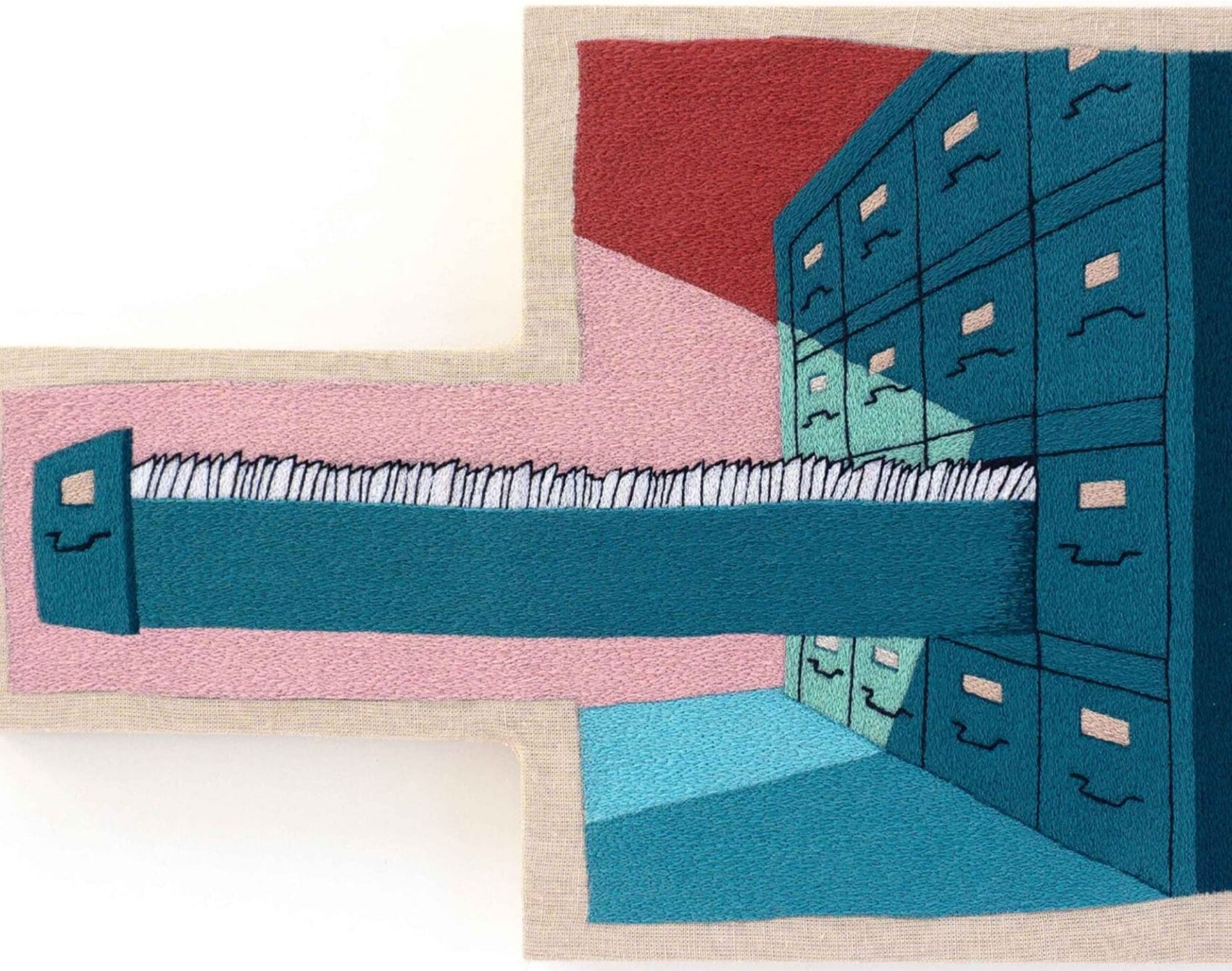 peter frederiksen’s embroideries are a love letter to old-timey cartoons