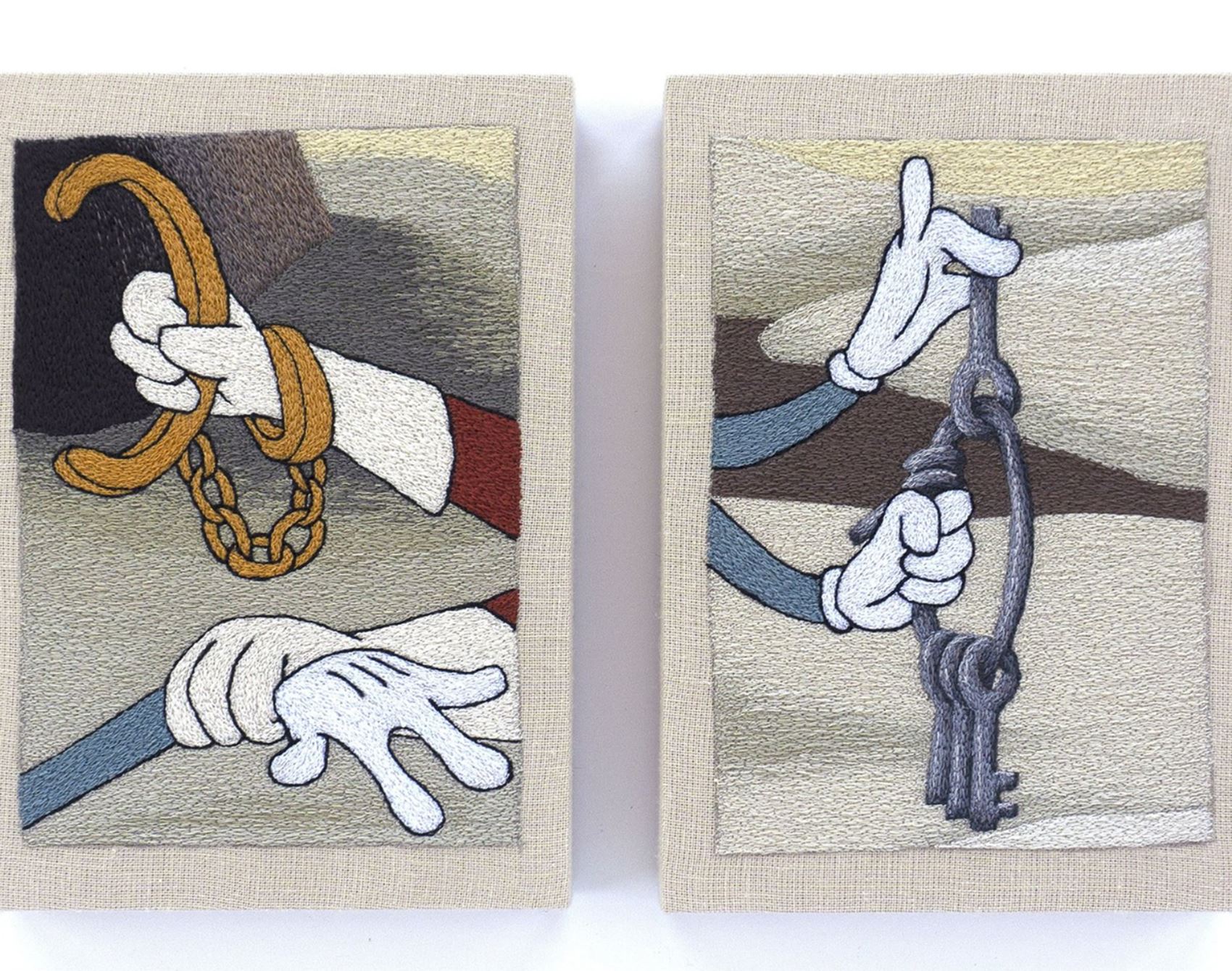 peter frederiksen’s embroideries are a love letter to old-timey cartoons