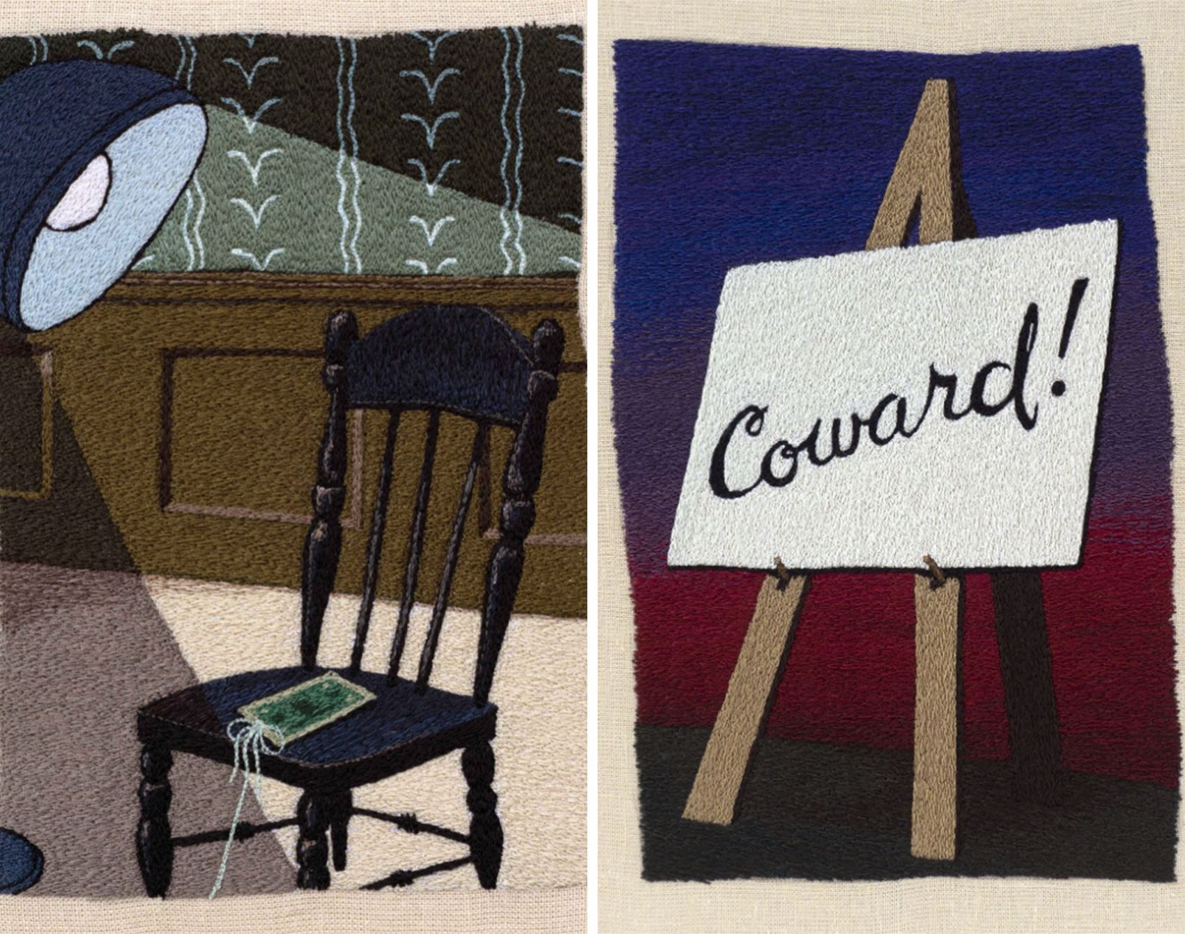 peter frederiksen’s embroideries are a love letter to old-timey cartoons