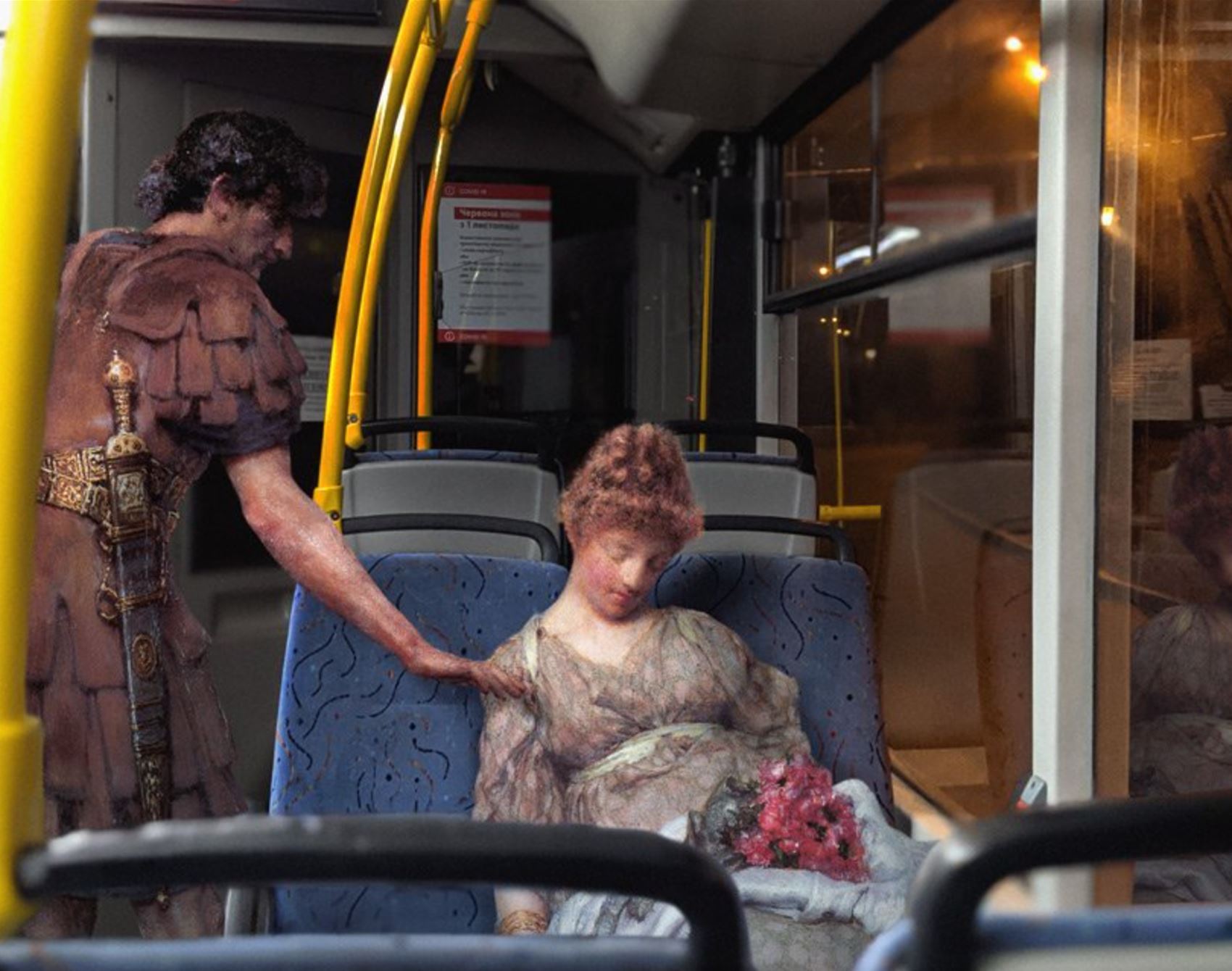 alexey kondakov blends classical portraits with our modern world