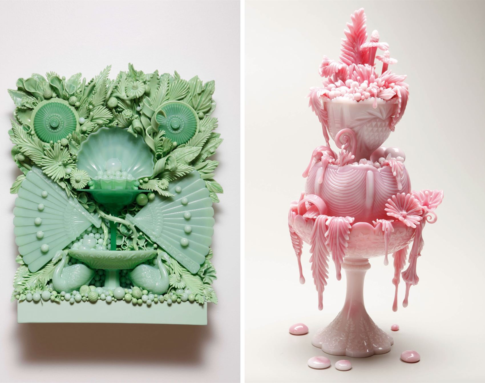 get a load of amber cowan’s upcycled glass sculptures