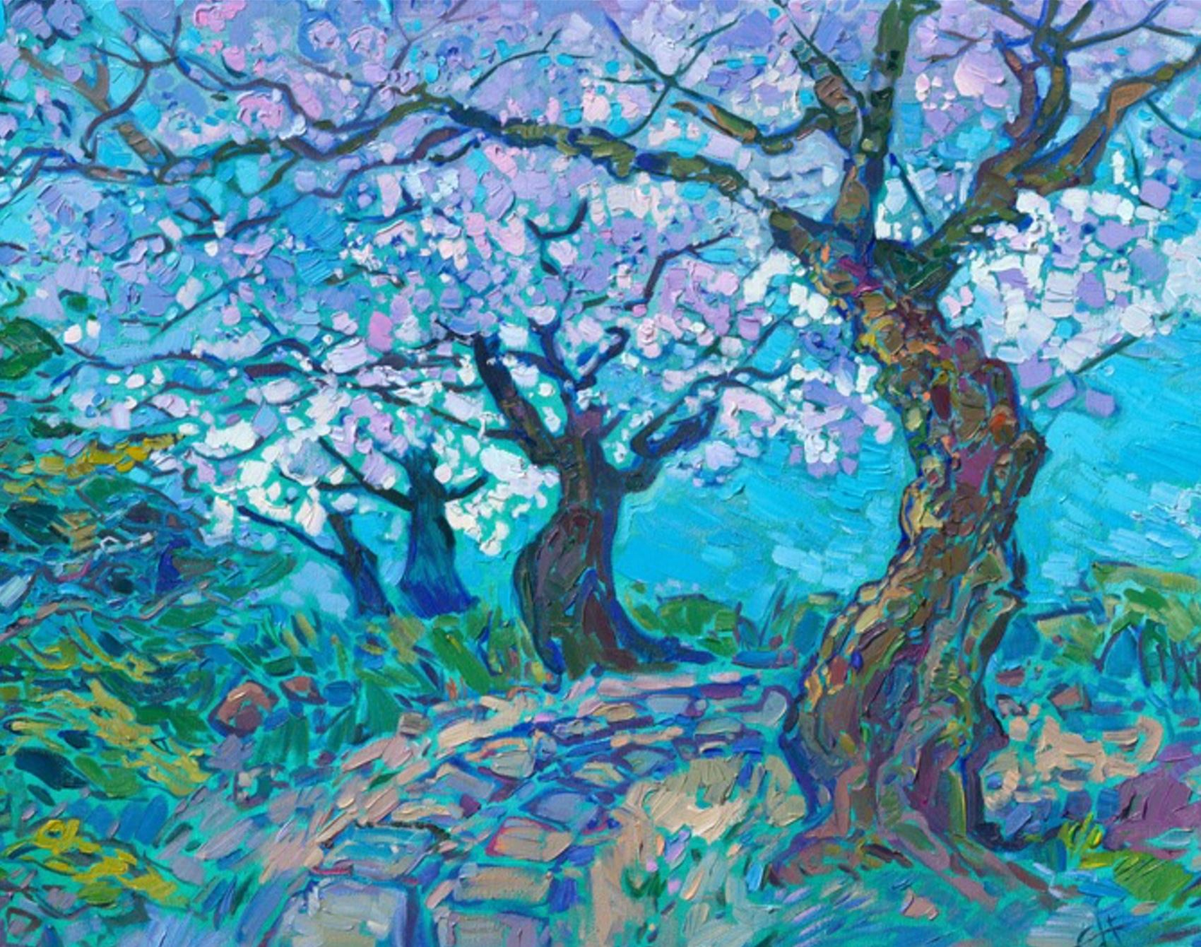 erin hanson has a knack for painting super-vibrant scenes