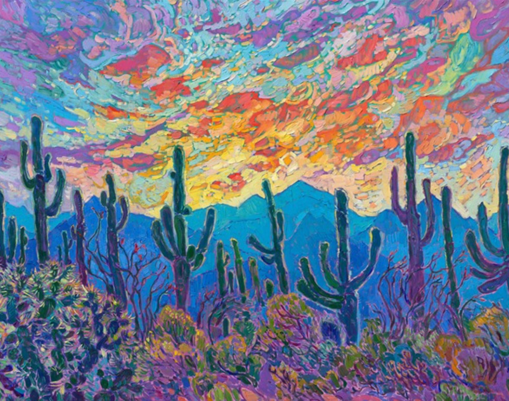 erin hanson has a knack for painting super-vibrant scenes