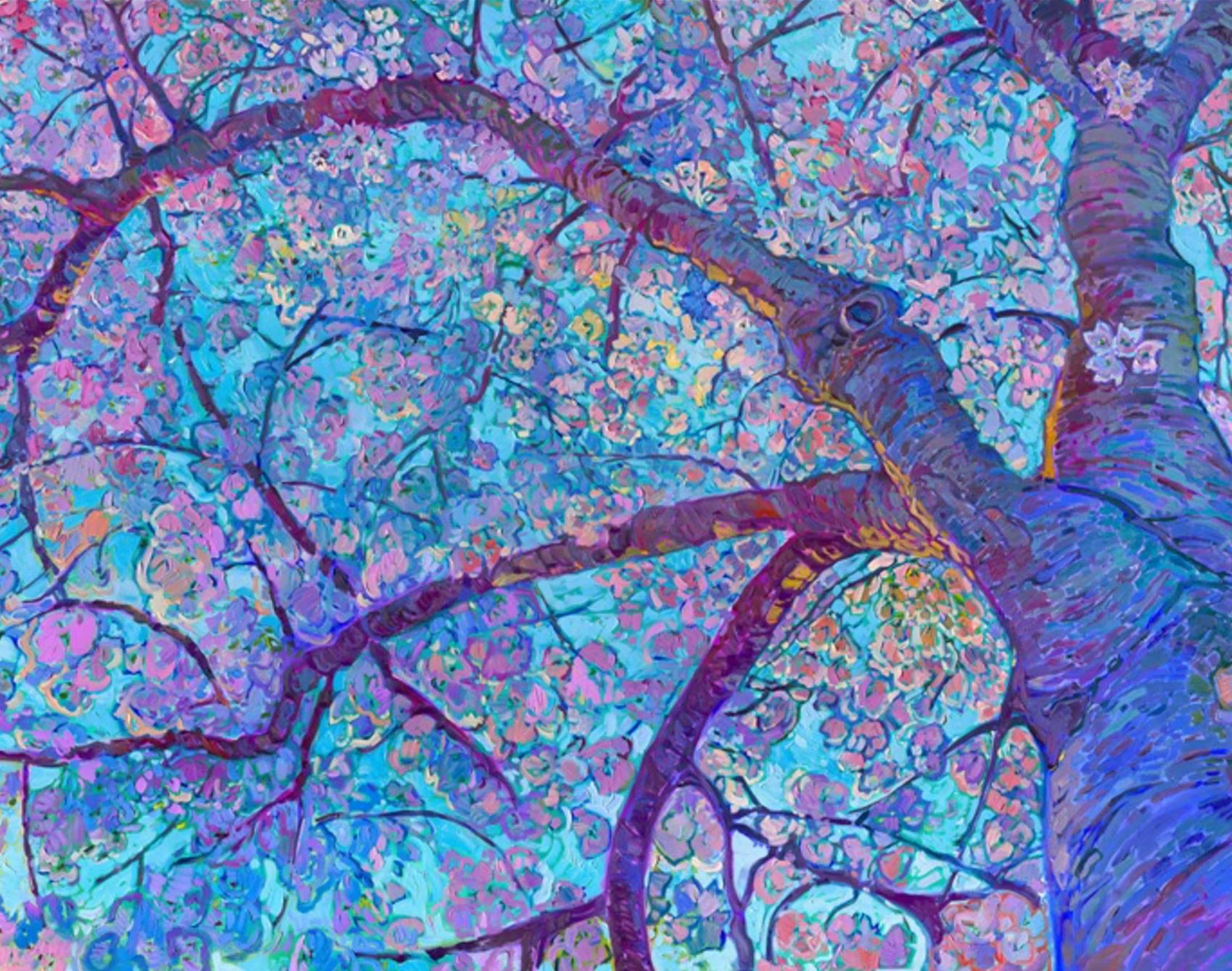erin hanson has a knack for painting super-vibrant scenes