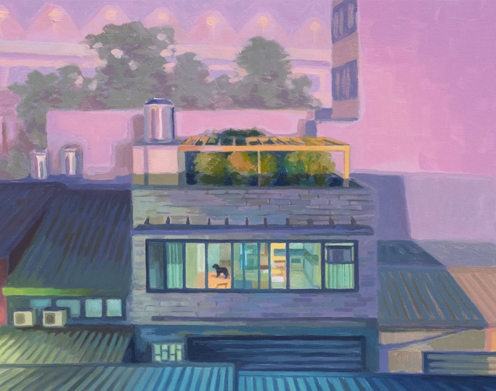 Li Ang Wang liang wang paints hazy urban scenes • art • frankie magazine ...