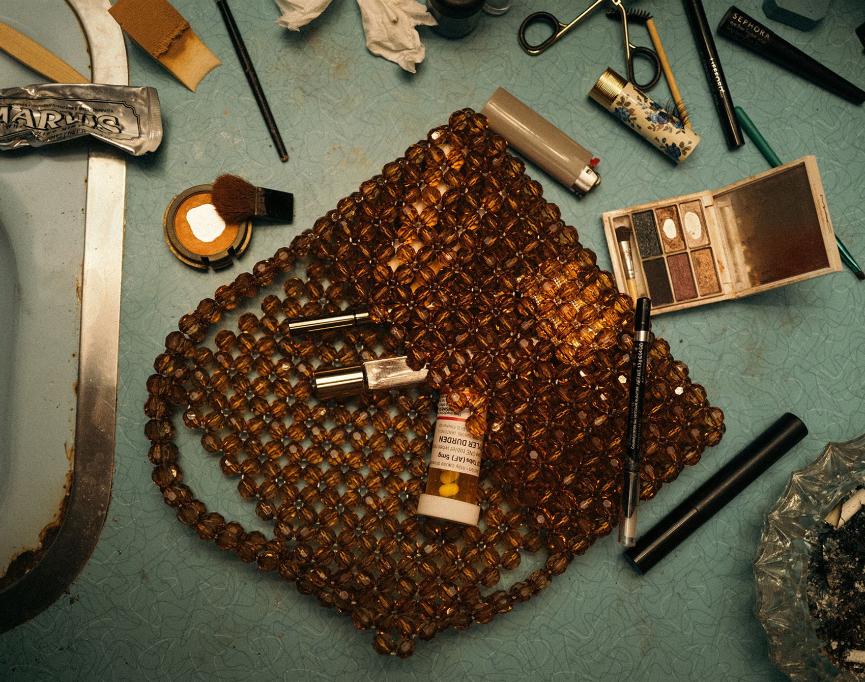 these beaded handbags are inspired by a slew of silver screen ladies