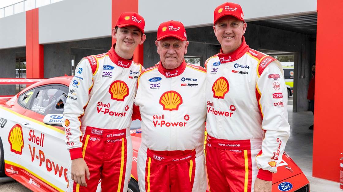 Johnson family hits the track together Johnson family hits the track together