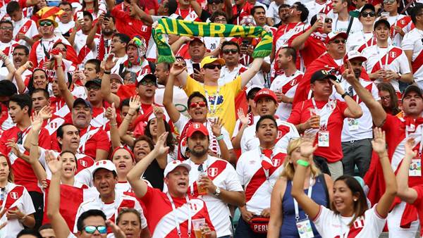 So long Russia: Australia v Peru fan pics
