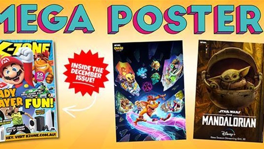 Don't Miss The December Issue Baby Yoda and Crash Bandicoot Mega Poster