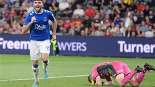 Everton FC thrash A-League's Wanderers