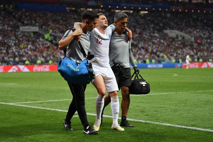 Injured Trippier leaves pitch before end of Croatia semi-final Injured Trippier leaves pitch before end of Croatia semi-final