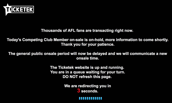 Ticketek blames load balancing mishap for AFL meltdown