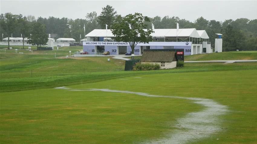 Rain delay: BMW could be shortened to 54 holes Rain delay: BMW could be shortened to 54 holes