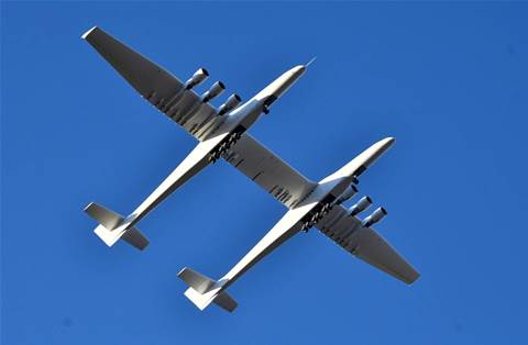 World's largest plane makes first flight over California