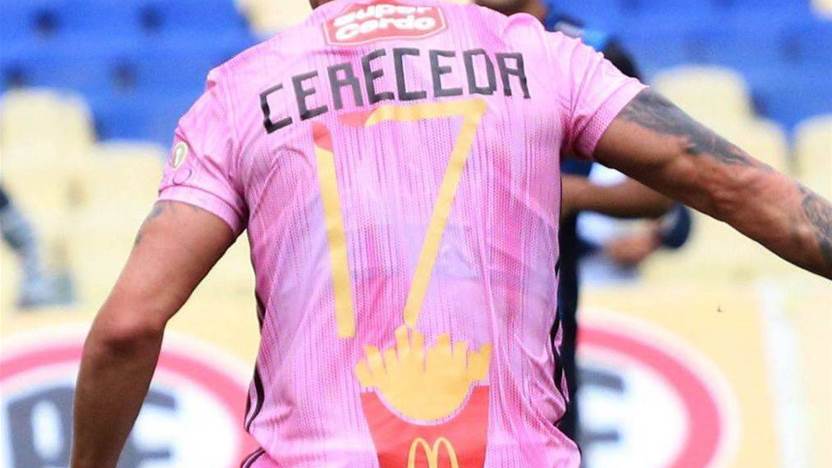 Chilean Primera Division side use McDonald's fries for kit numbers