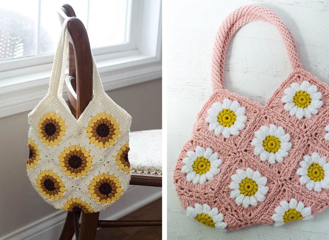 how to crochet a sunflower bag how to crochet a sunflower bag