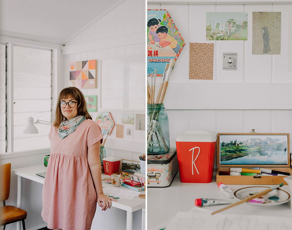 step inside illustrator cass urquhart’s breezy, sun-filled home studio step inside illustrator cass urquhart’s breezy, sun-filled home studio
