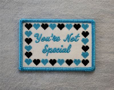 tough love in the form of an embroidered patch