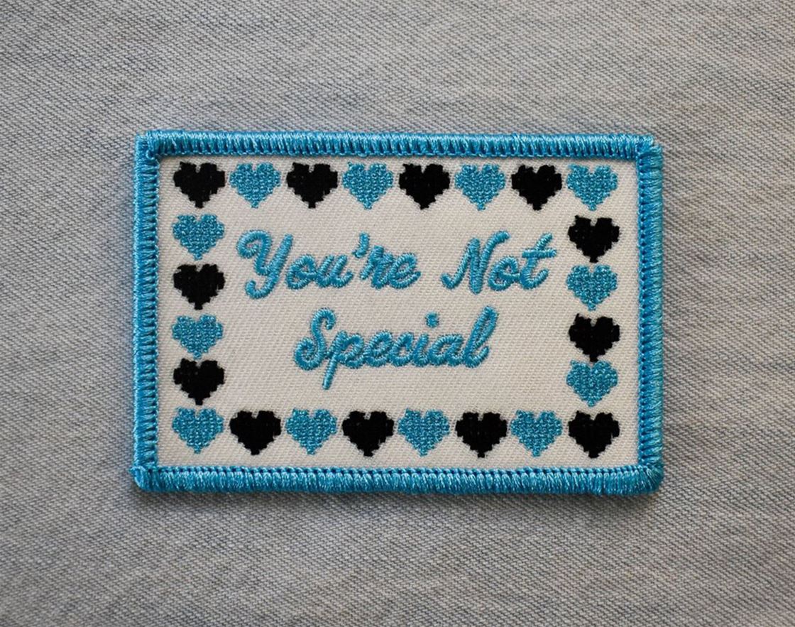 tough love in the form of an embroidered patch tough love in the form of an embroidered patch