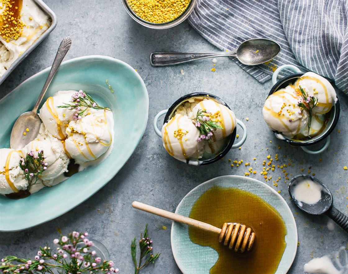 salted honey chamomile frozen yogurt salted honey chamomile frozen yogurt