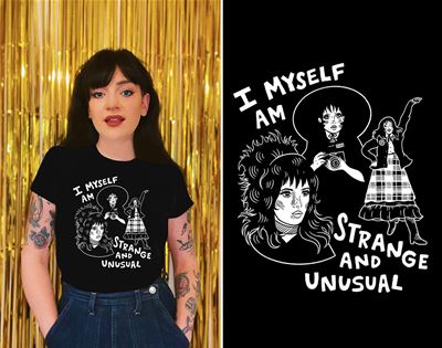 get a load of this strange and unusual tee