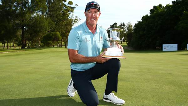 Green surges then stumbles to Australian PGA Seniors title