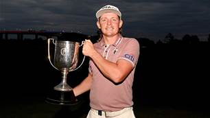Full of familial emotion Cam captures Aussie PGA hat-trick