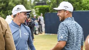 Fowler, Schauffele lead U.S Open on record-breaking day