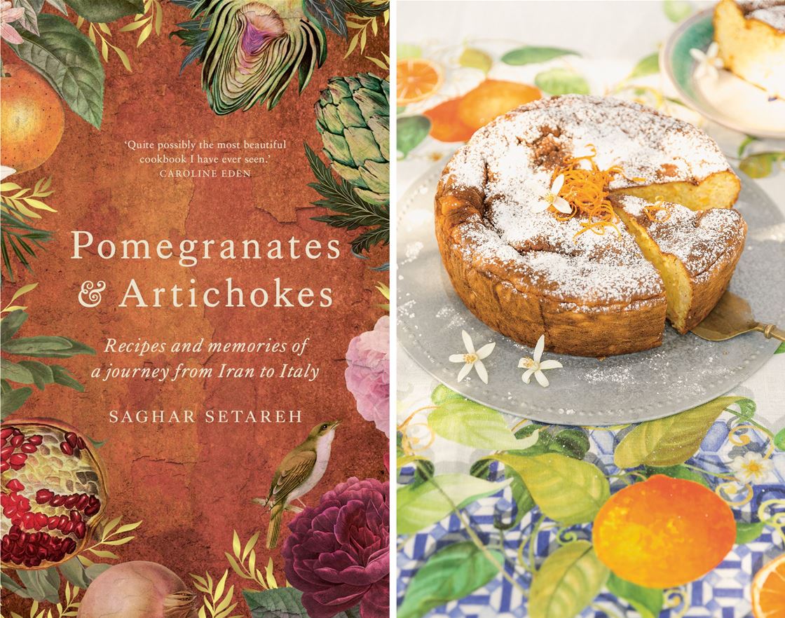 orange-scented rice cake recipe from pomegranates and artichokes orange-scented rice cake recipe from pomegranates and artichokes