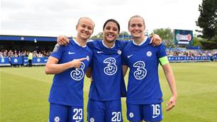 No Sam Kerr - but England ace James makes Chelsea smile