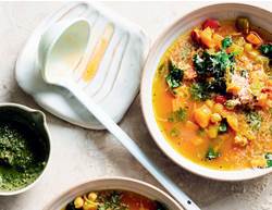 Hearty Vegetable Soup with Chickpeas Recipe