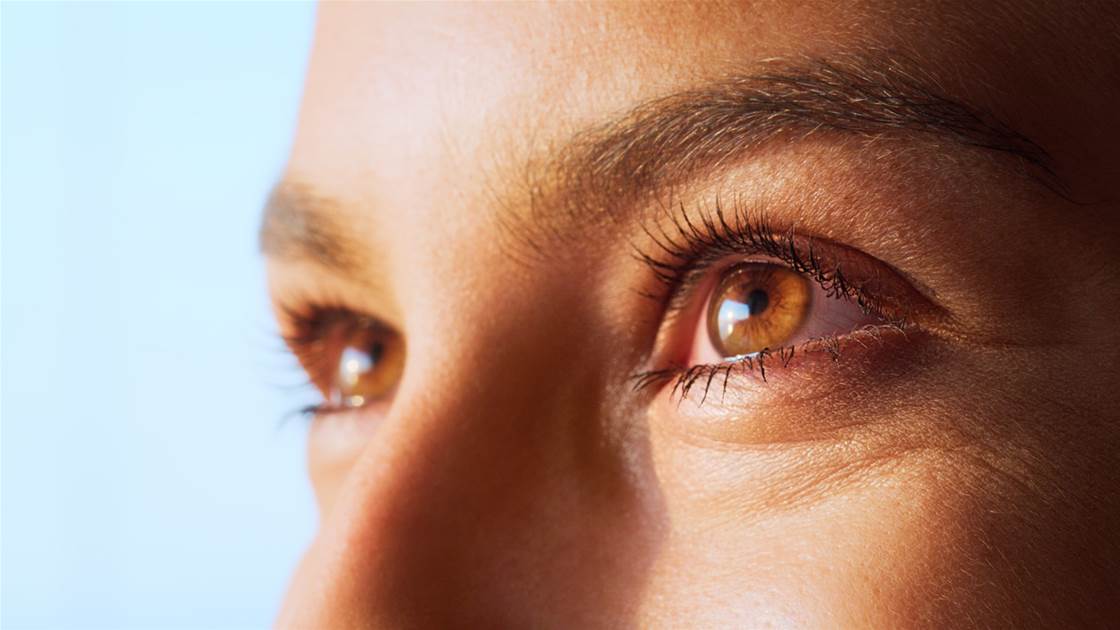 Close-up of healthy brown eyes for story on fatty acid therapy that may slow age-related vision decline Close-up of healthy brown eyes for story on fatty acid therapy that may slow age-related vision decline