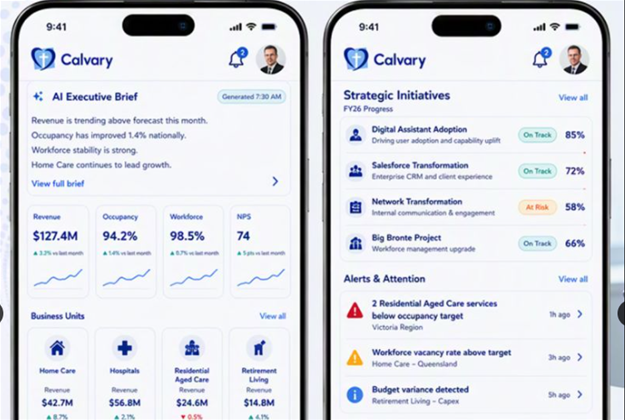 Calvary Health Care presents digital assistant for 20,000 staff and volunteers