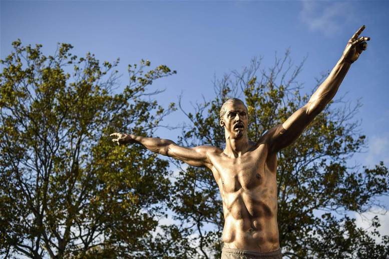 Zlatan Ibrahimovic immortalised by statue in Malmo