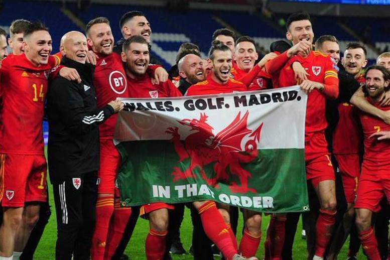 'Wales. Golf. Madrid. In that order': Bale celebrates Euro 2020 qualification